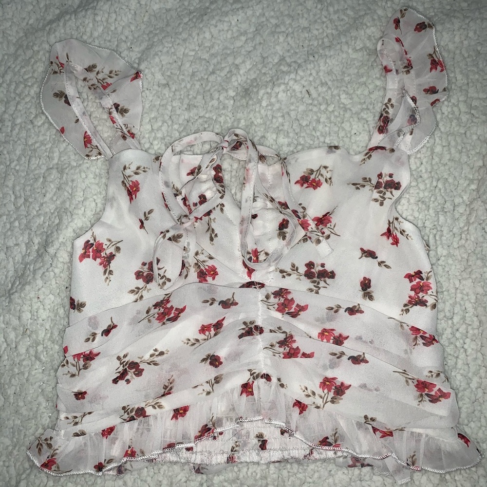 floral crop top